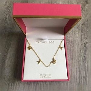 Rachel Zoe MAMA Gold Necklace 16in + 2in expandable.  Brand New w/ Tags!